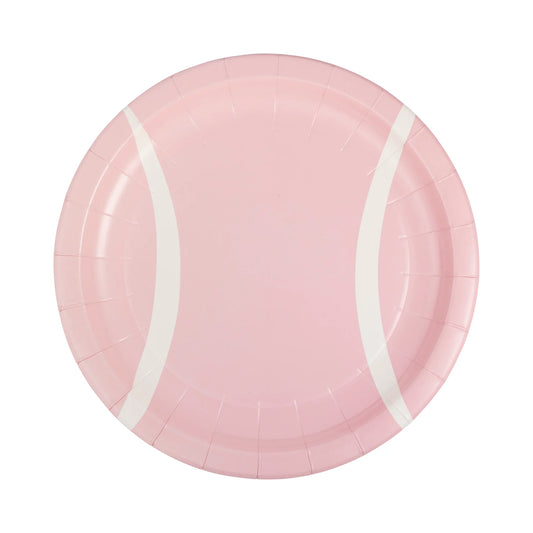 Paper Plates - Tennis Ball - Pink