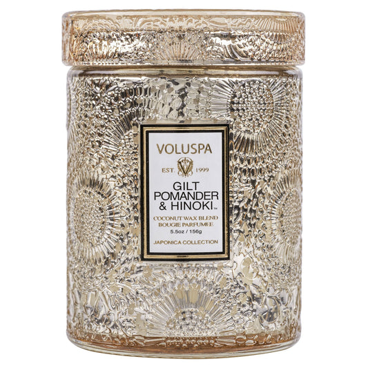 Voluspa - GILT POMANDER & HINOKI CLASSIC CANDLE - Findlay Rowe Designs