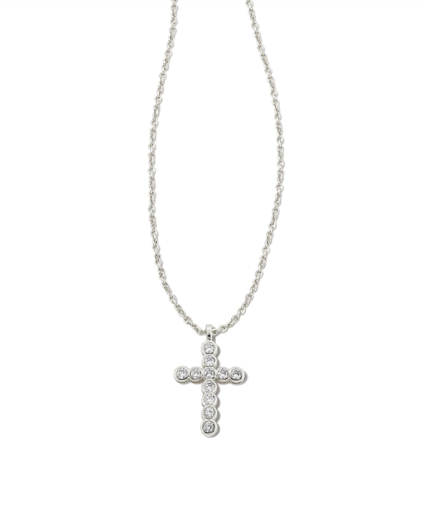 Kendra Scott - Crystal Cross Pendant Necklace - Findlay Rowe Designs