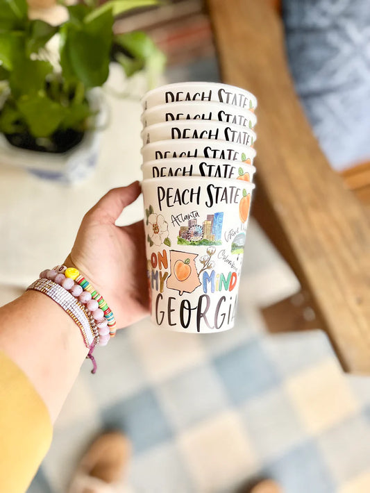 Reusable Party Cups - State of Georgia - Findlay Rowe Designs