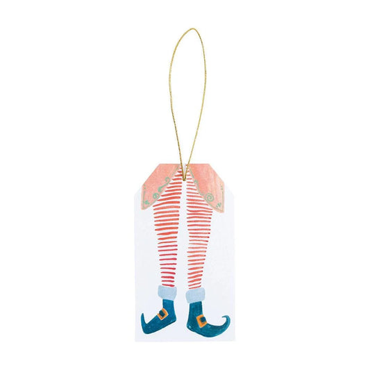 Caspari - Gift Tag - Elf Stockings - Findlay Rowe Designs