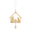 Mud Pie - Ornament - Foiled Tin Angel Cross Nativity