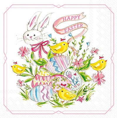 EASTER BUNNY CHICKS COCKTAIL NAPKINS - Findlay Rowe Designs