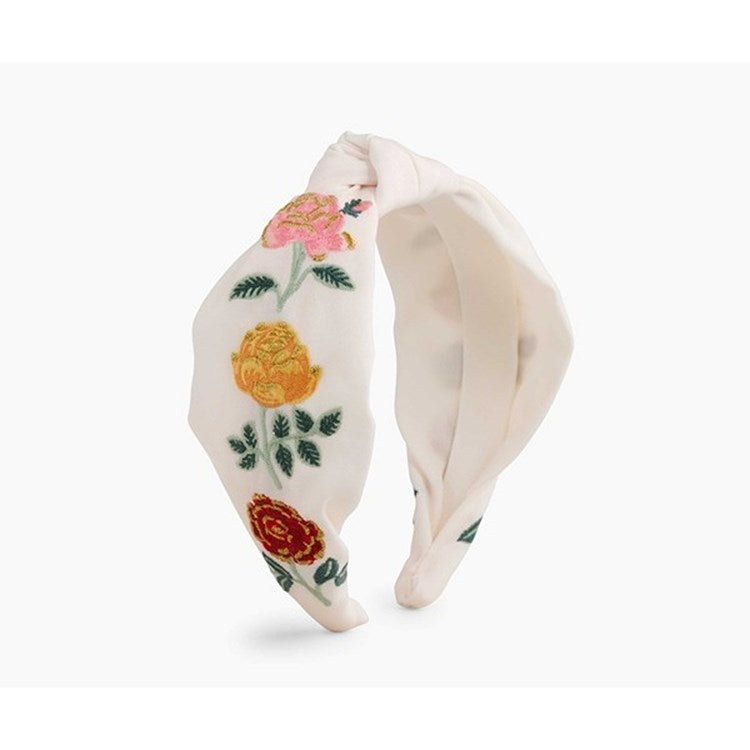 Rifle Paper Co - Headband - Roses Embroidered