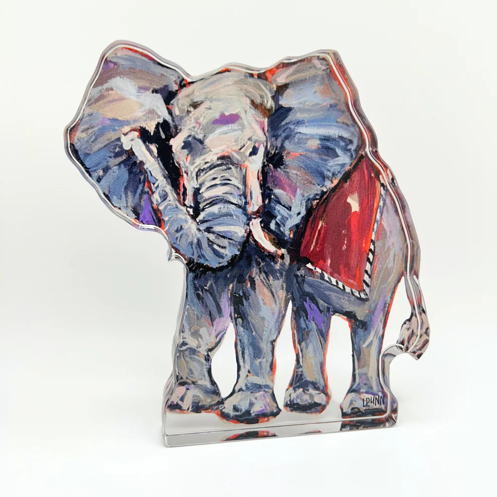 Lauren Dunn - Gameday - Alabama Elephant Acrylic Art - Findlay Rowe Designs