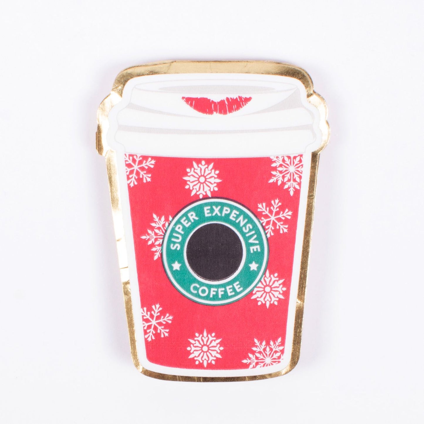 Cocktail Napkin - Coffee Travel Cup Snowflake - Findlay Rowe Designs