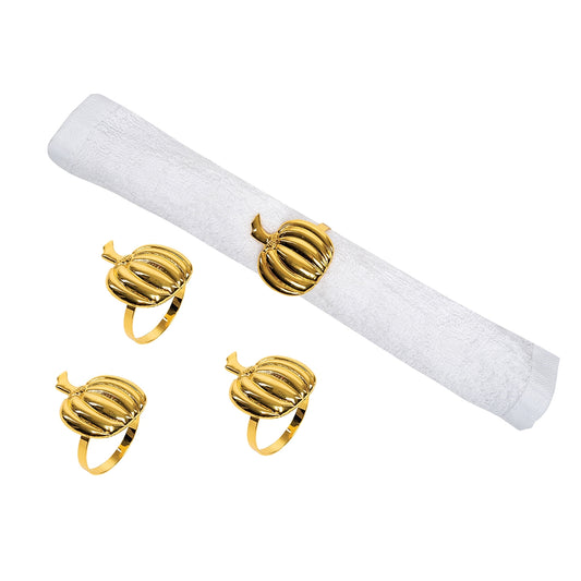 Napkin Ring - Gold Pumpkin