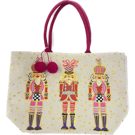 Tote Bag - Gold Foil Nutcracker Tote Bag