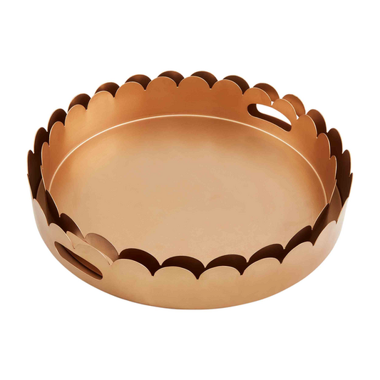 Mud Pie - Gold Scalloped Edge Tray - Findlay Rowe Designs