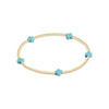 Enewton - Signature Cross Gold Small 2mm Bracelet - Turquoise - Findlay Rowe Designs