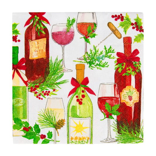 Caspari - Cocktail Napkins - A Christmas Toast - Findlay Rowe Designs