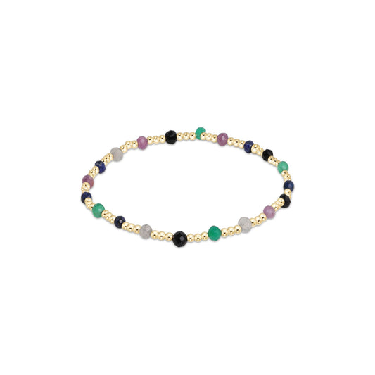 Enewton - Gemstone Gold Sincerity Pattern 3mm Bead Bracelet - Hot Mess Fall Winter