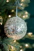 Ornament - 4in Iced Metallic Champagne Ball