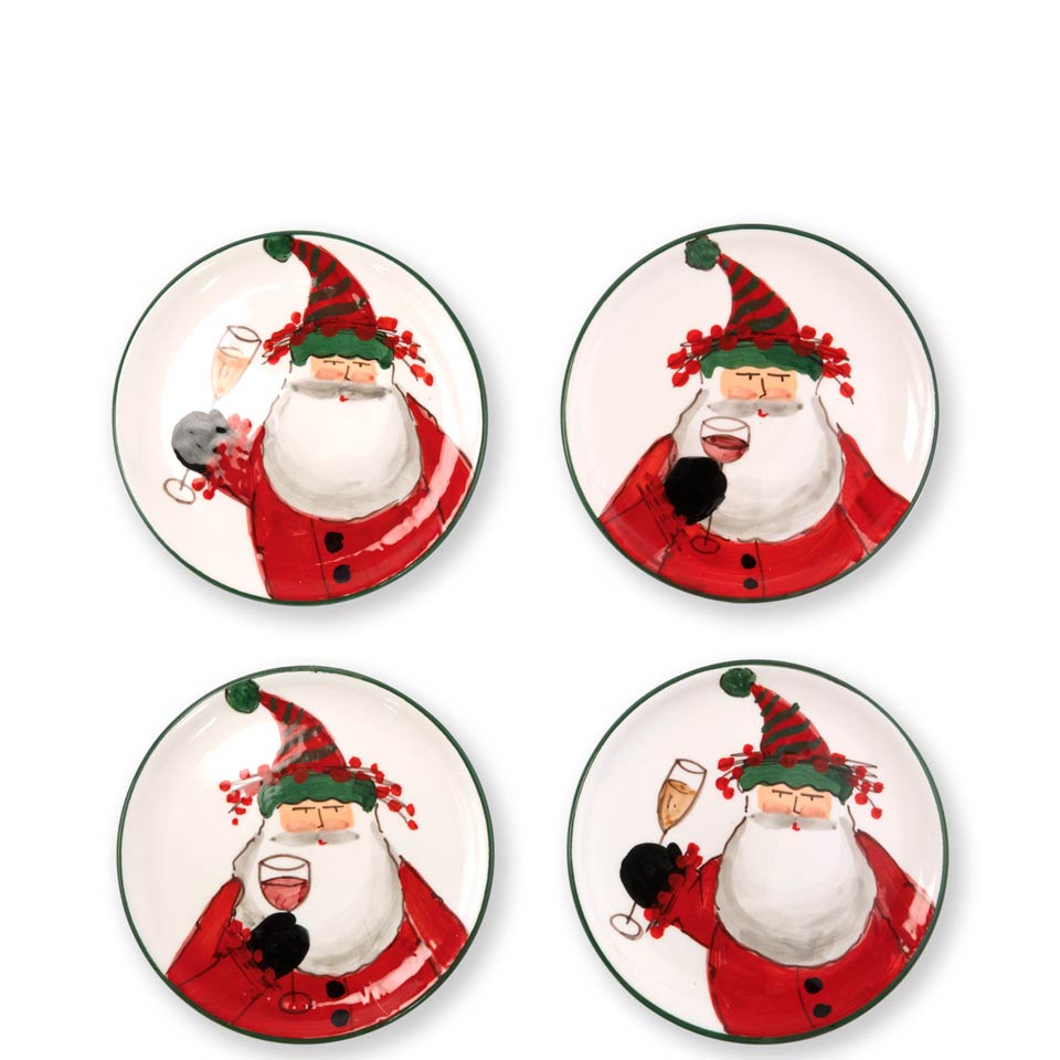 Vietri - Old St. Nick Cocktail Plates - Findlay Rowe Designs