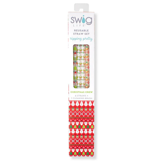 Swig - Reusable Straw Set - Christmas Crew