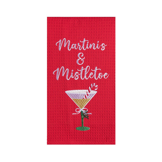 Towel - Martinis & Mistletoe - Findlay Rowe Designs