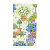 Caspari - Guest Towel Napkins - Potted Hydrangeas