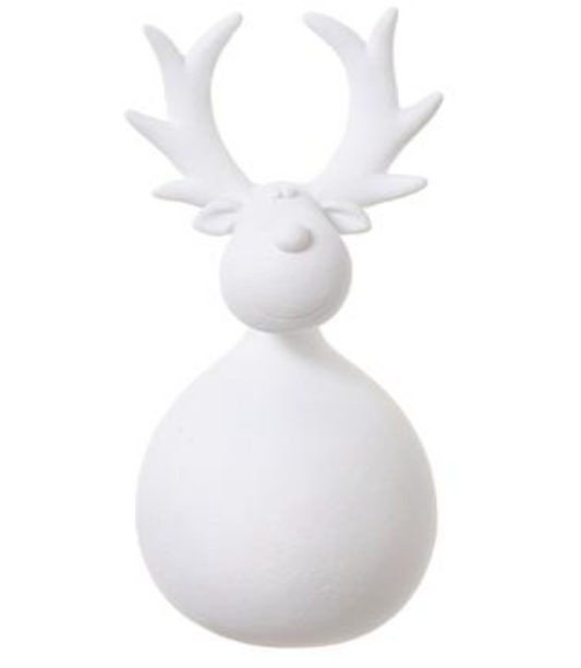 9.75" Reindeer  White - Findlay Rowe Designs