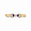 Julie Vos - Luna Demi Cuff -  Iridescent Sapphire Blue - Findlay Rowe Designs