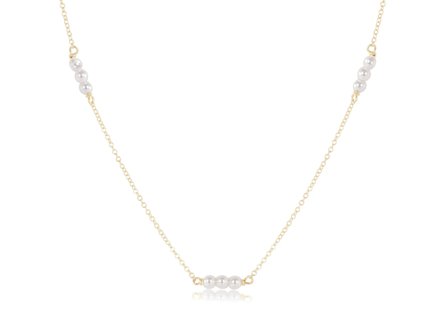 Enewton - choker joy simplicity chain gold - 3mm pearl - Findlay Rowe Designs