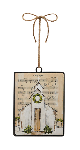 Ornament - Sheet Music Church - Findlay Rowe Designs