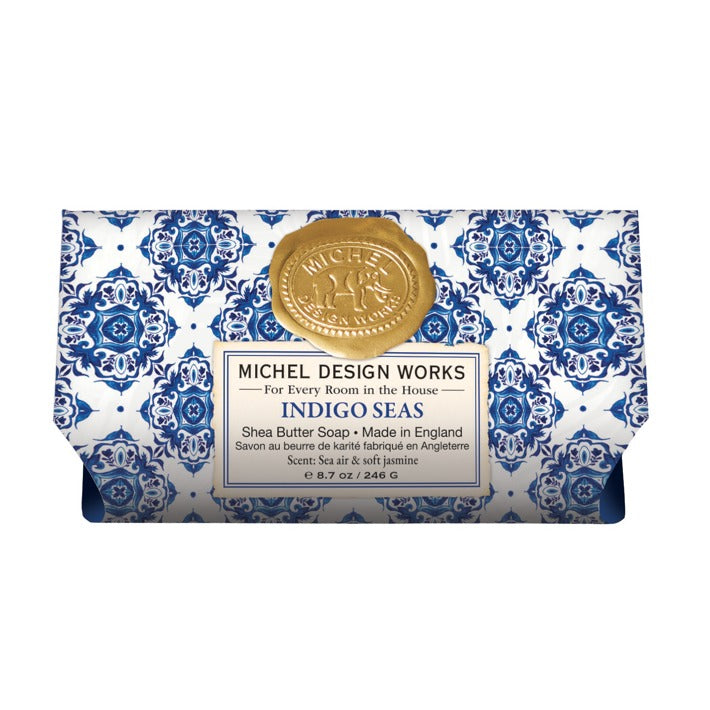 Michel Design Works - Large Bath Soap Bar - Indigo Seas