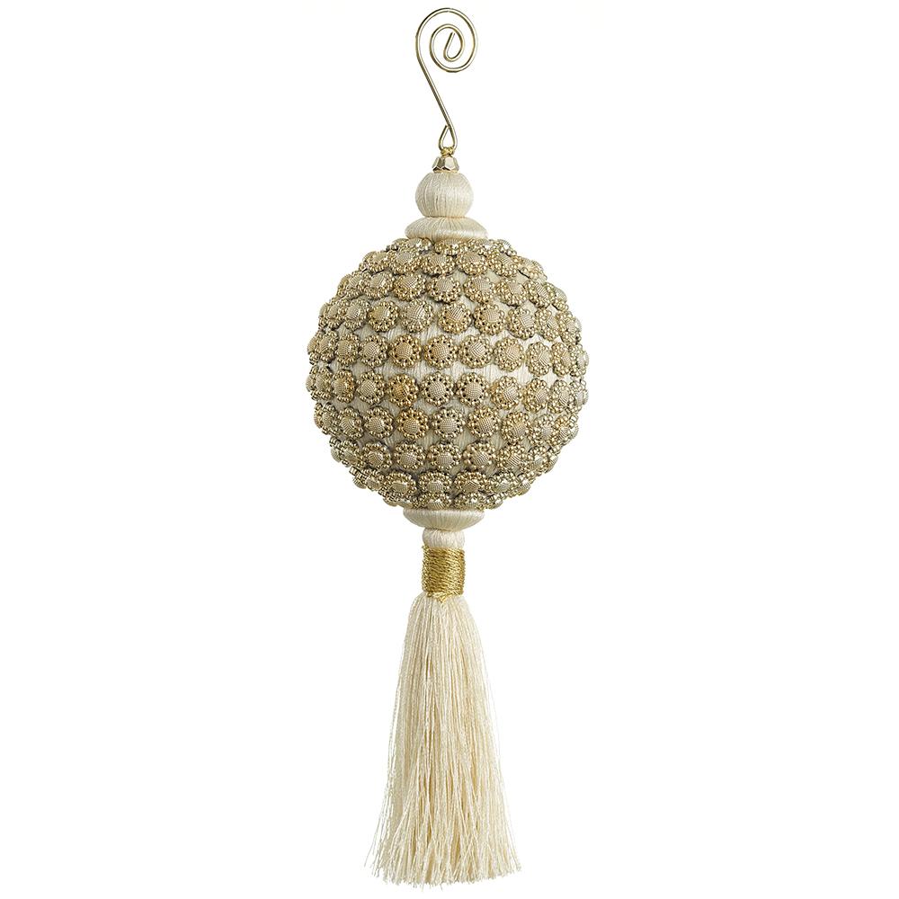 Ornament - Jewel Ball With Tassel - Findlay Rowe Designs