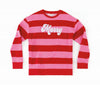 Sweatshirt - Merry - Pink Red Stripe - Findlay Rowe Designs