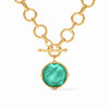 Julie Vos - Honeybee Reversible Demi Necklace - Iridescent Emerald Green - Findlay Rowe Designs