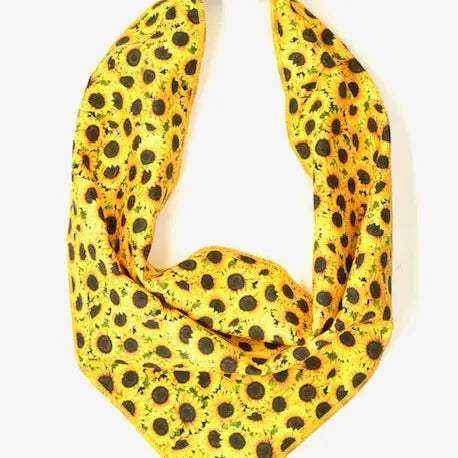 Dog Collar Accessory - Scarf - Sunflower