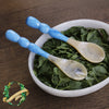 Beatriz Ball - Salad Servers - Resin Rio Bubble - Blue