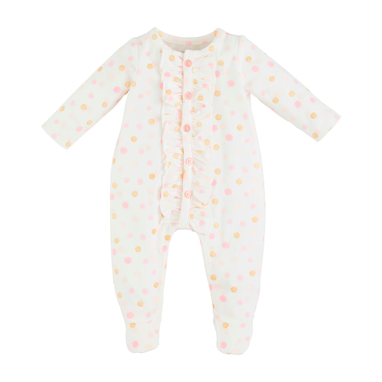 Mud Pie - Baby Sleeper - Dots with Ruffles - Findlay Rowe Designs