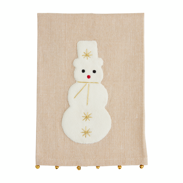 Mud Pie - Christmas Neutral Applique Towel - Findlay Rowe Designs