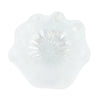 Vietri- ONDA GLASS WHITE RUFFLED ROUND BOWL - Findlay Rowe Designs