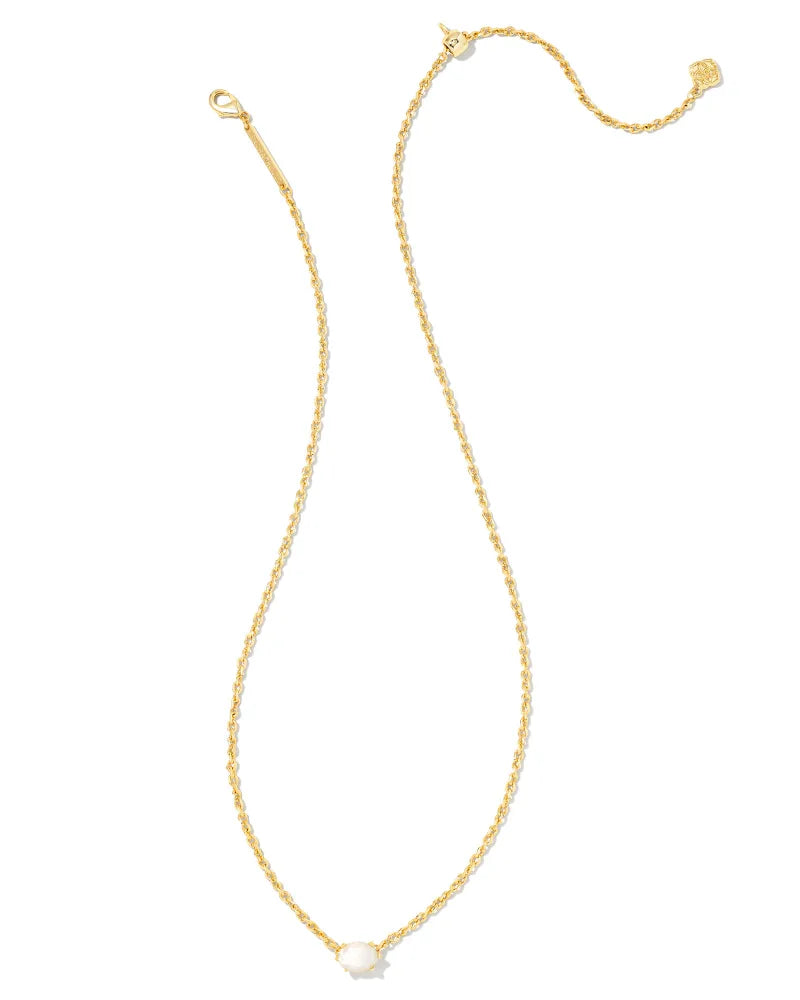 Kendra Scott - Necklace - Caitlin Gold Pendant - Ivory Mother-of-Pearl