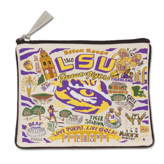 Catstudio - LSU Zippered Pouch - Findlay Rowe Designs