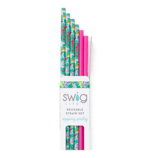 Swig - Reusable Straw Set - Paradise - Findlay Rowe Designs