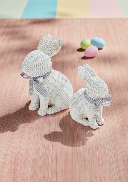 Mud Pie - Bunny - Wicker Resin