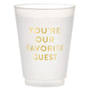 Party Cups - Frosted - Favorite Guest - Gold Foil - Findlay Rowe Designs