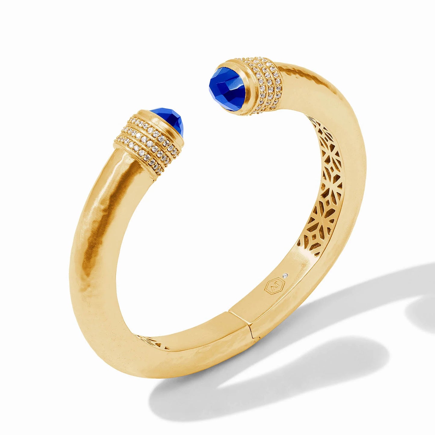 Julie Vos - Luna Demi Cuff -  Iridescent Sapphire Blue - Findlay Rowe Designs