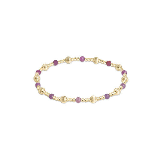 Enewton - Dignity Sincerity Pattern 4mm Bead Bracelet - Ruby