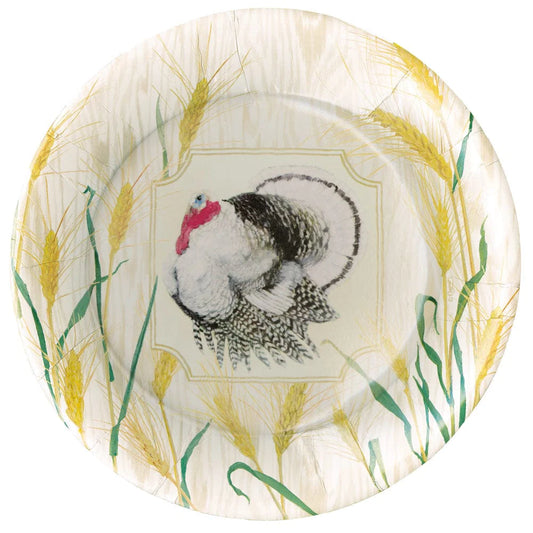 CASPARI- Homestead Turkey Taupe Dinner Plates - Findlay Rowe Designs