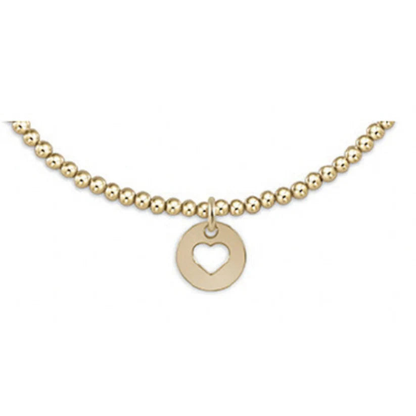 Enewton - egirl classic gold 2mm bead bracelet - Love Small Gold Disc - Findlay Rowe Designs