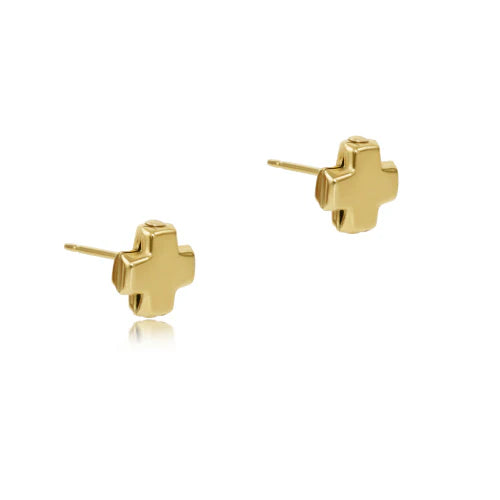 Enewton - Signature Cross Gold Stud - Gold - Findlay Rowe Designs