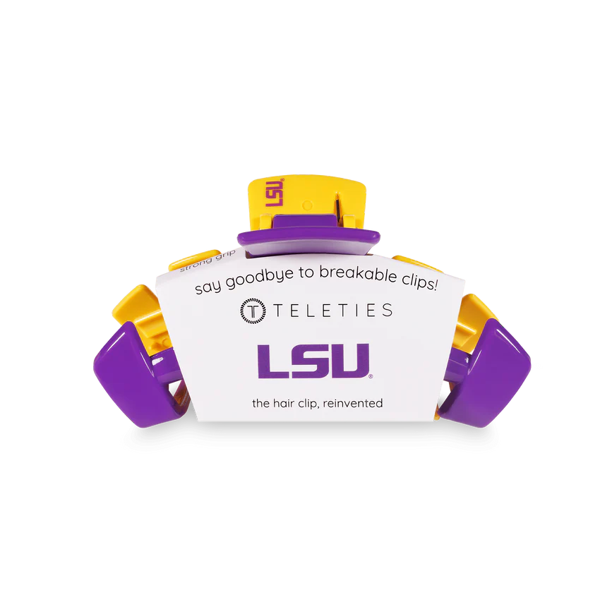 Teleties - Medium Hair Clip - LSU - Findlay Rowe Designs