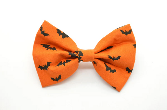 Dog Collar Accessory - Halloween - Bats Bow Tie - Findlay Rowe Designs