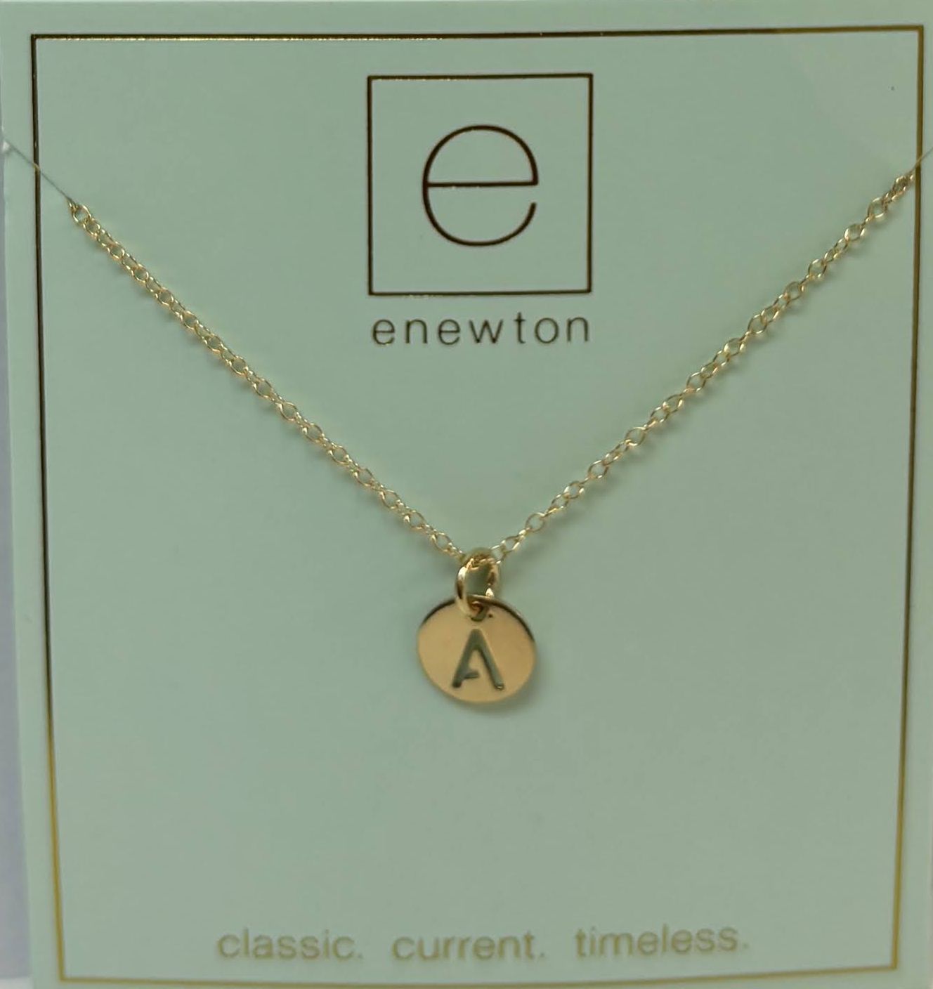 Enewton - 16 inch Necklace Gold - Respect Small Gold Disc - Findlay Rowe Designs