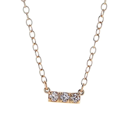 Enewton - 14kt gold and diamond Significance Bar Necklace - Three - Findlay Rowe Designs