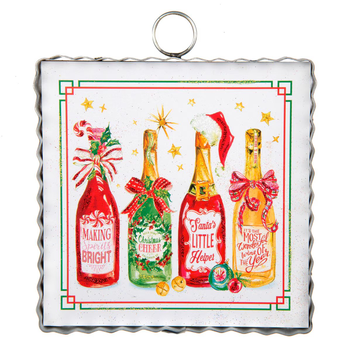 Round Top - Charm - Mini Bottles of Cheer Print