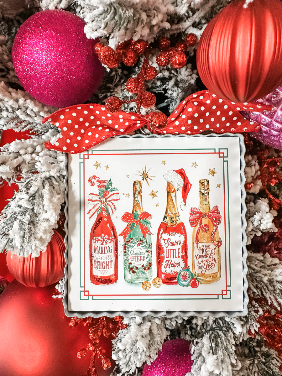 Round Top - Charm - Mini Bottles of Cheer Print